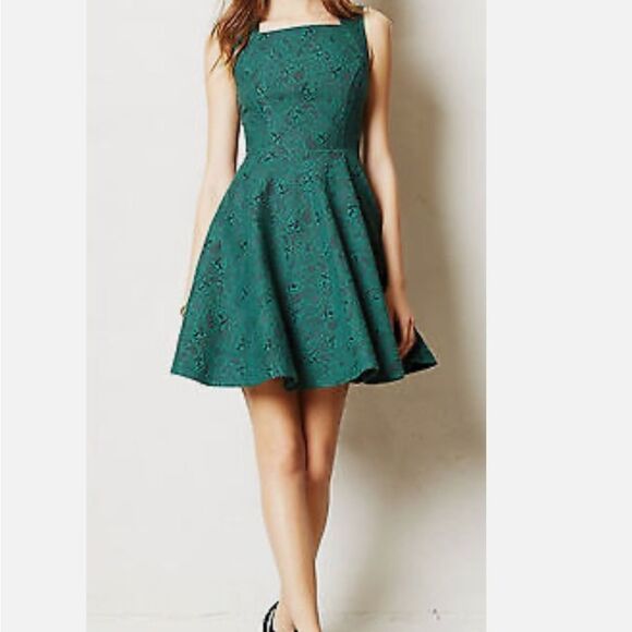 Eva Franco Andrassy Jacquard Fit and Flare Dress - Picture 1 of 8